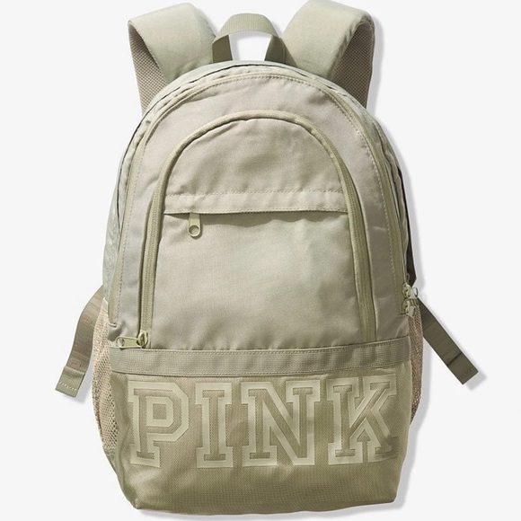 Victoria’s Secret PINK COLLEGIATE BACKPACK SHALE GREEN BNWT